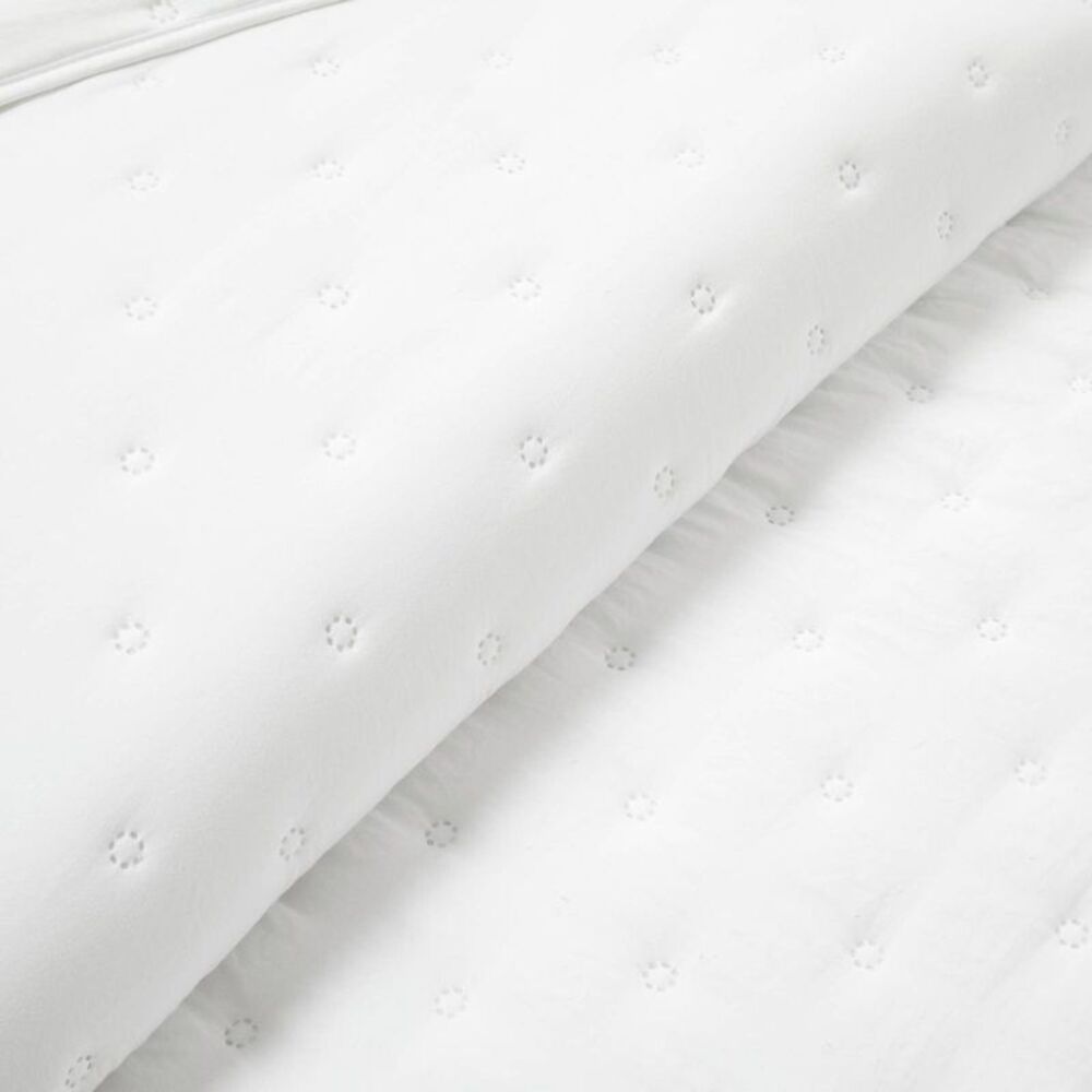Lush Decor - Lush Décor 3pc King Reyna Ruffle Reversible Oversi White - Picture 4 of 5